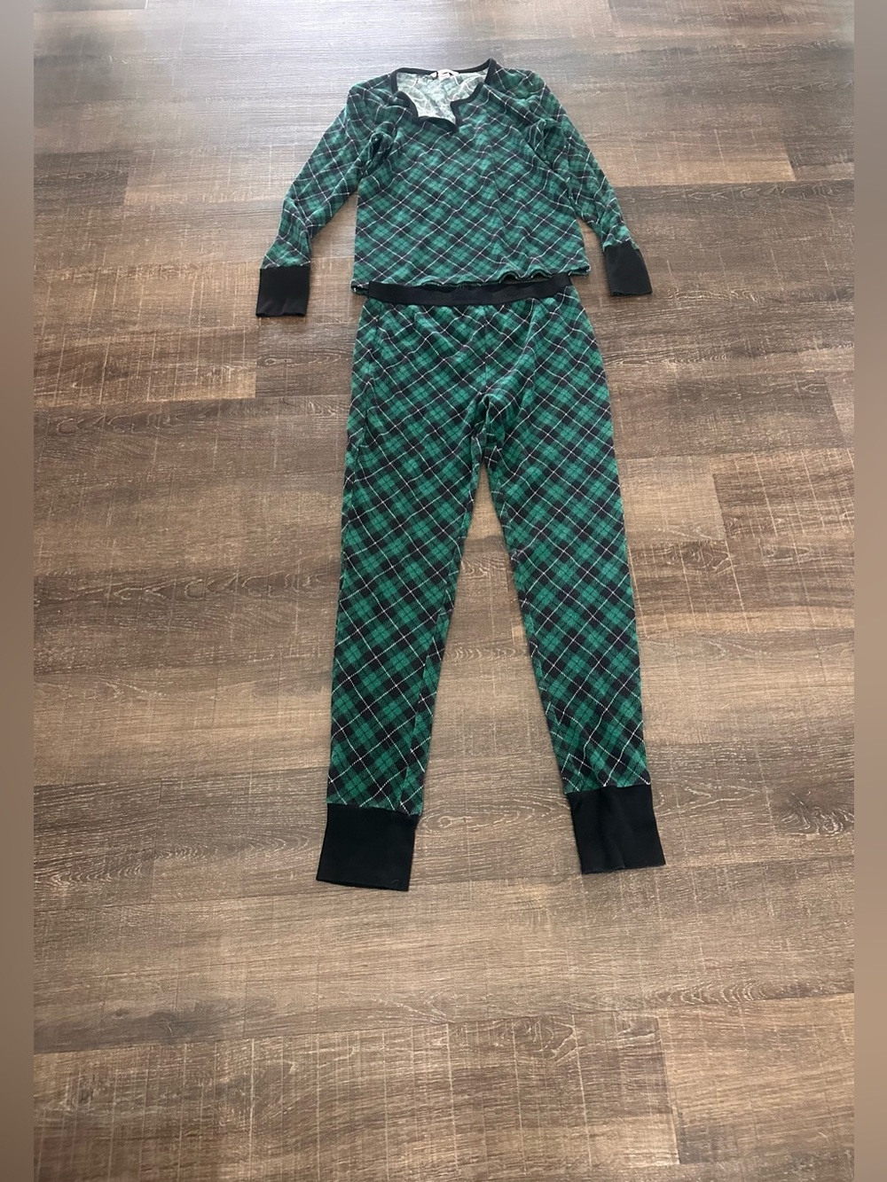 Victoria's Secret Thermal Long Pajama Set Size Medium